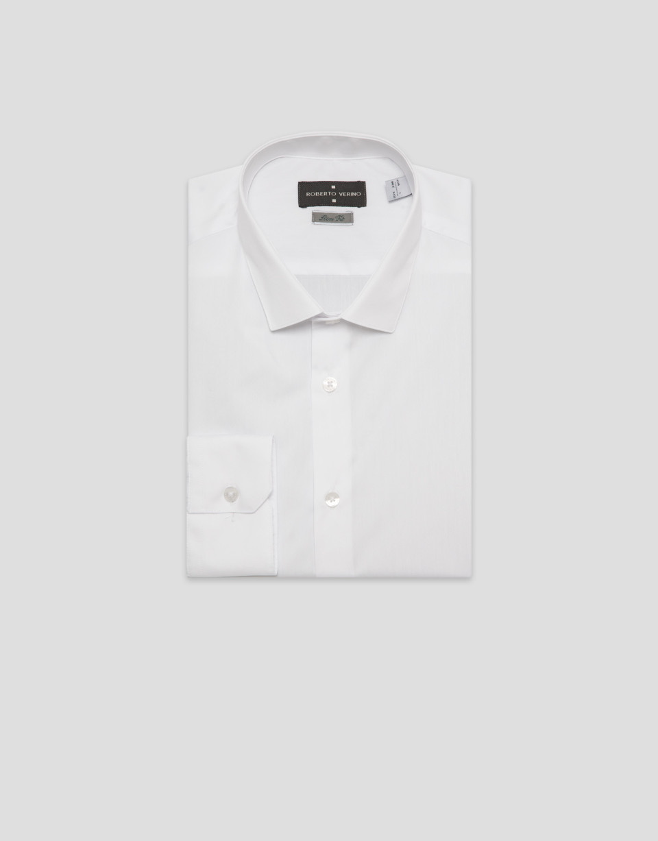 Camisa vestir lisa blanca - Hombre - PV2025 | Roberto Verino