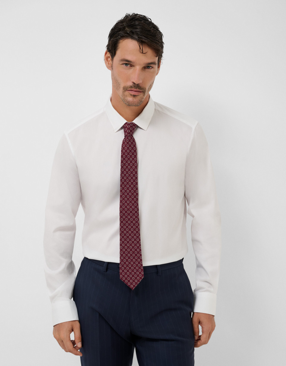 Camisa vestir lisa blanca - Hombre - PV2025 | Roberto Verino