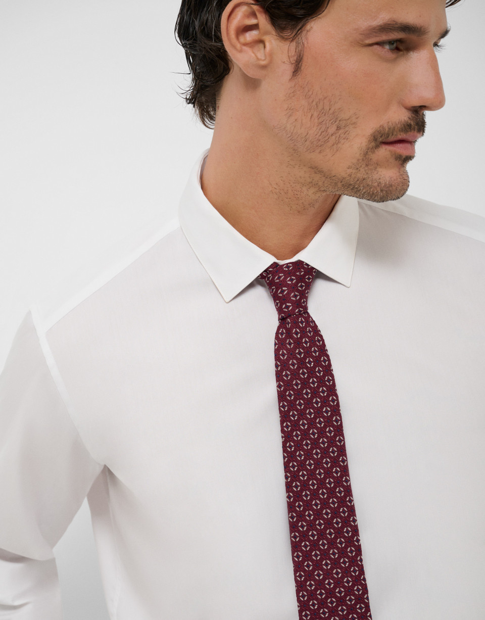 Camisa vestir lisa blanca - Hombre - PV2025 | Roberto Verino