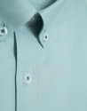 Teal Oxford Regular Sport Shirt - Hombre | Roberto Verino