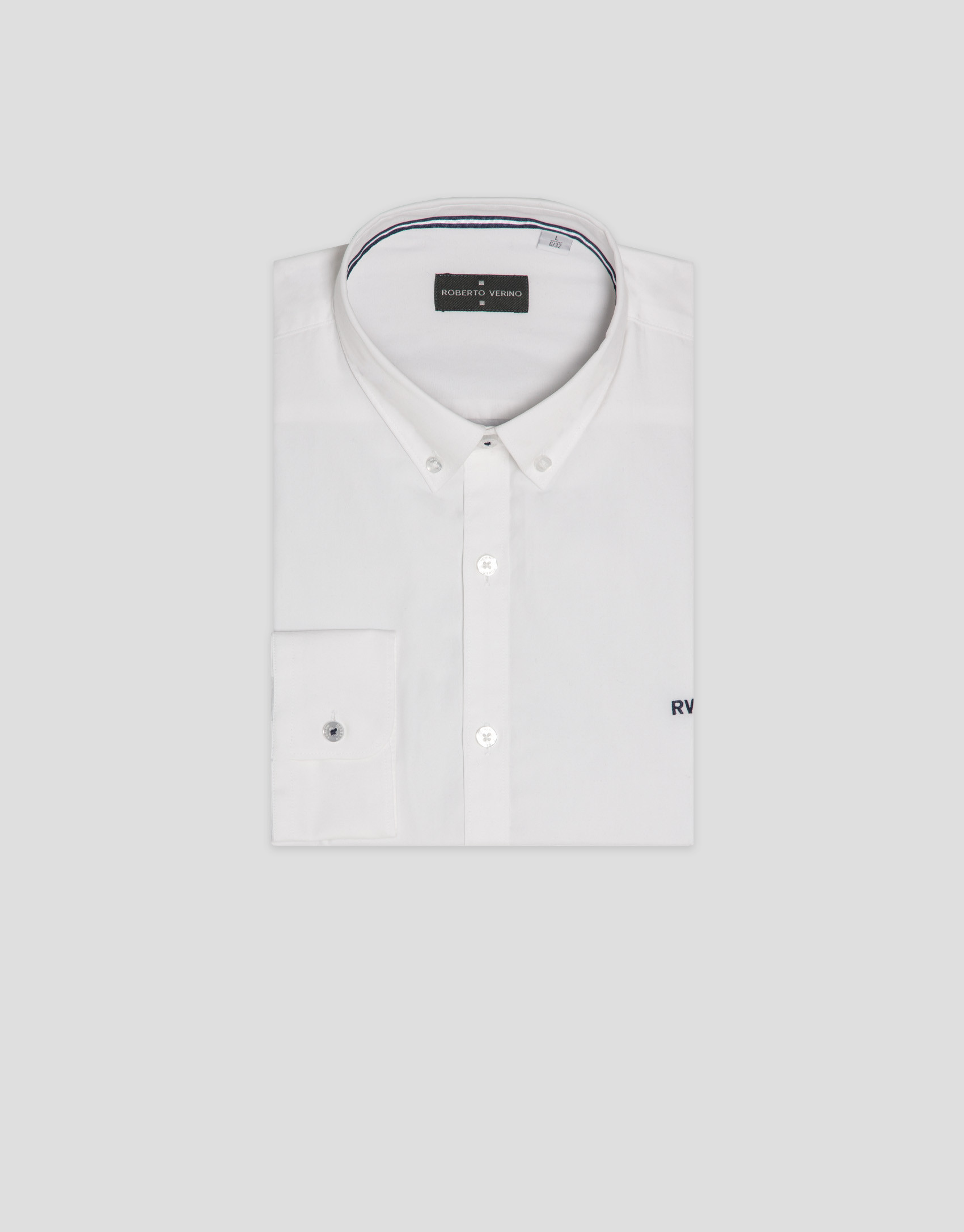 Camisa sport regular Oxford blanco - Hombre | Roberto Verino