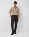 Camisa sport regular tintada camel - Hombre | Roberto Verino