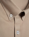 Camel tinted regular sport shirt - Hombre | Roberto Verino
