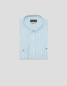 Camisa sport slim rayas azul medio - Hombre | Roberto Verino