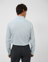 Camisa sport slim rayas azul medio - Hombre | Roberto Verino