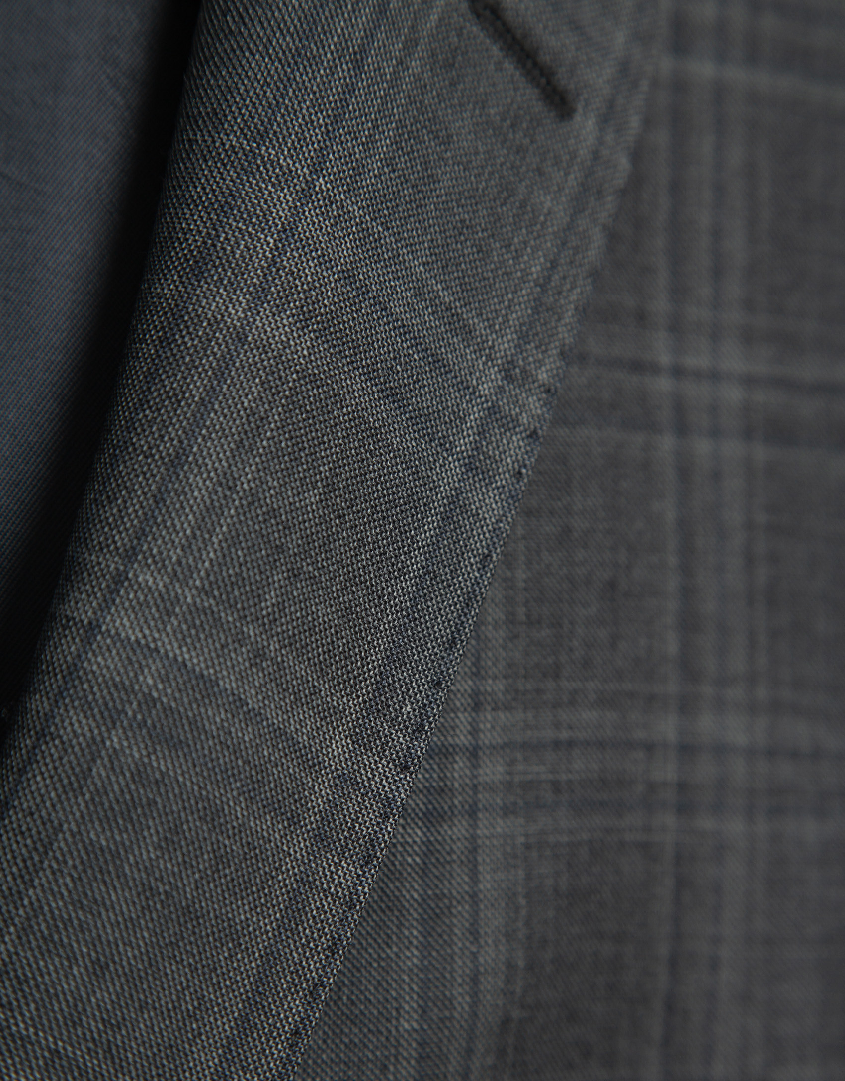 Traje half canvas slim fit cuadros grises | Roberto Verino