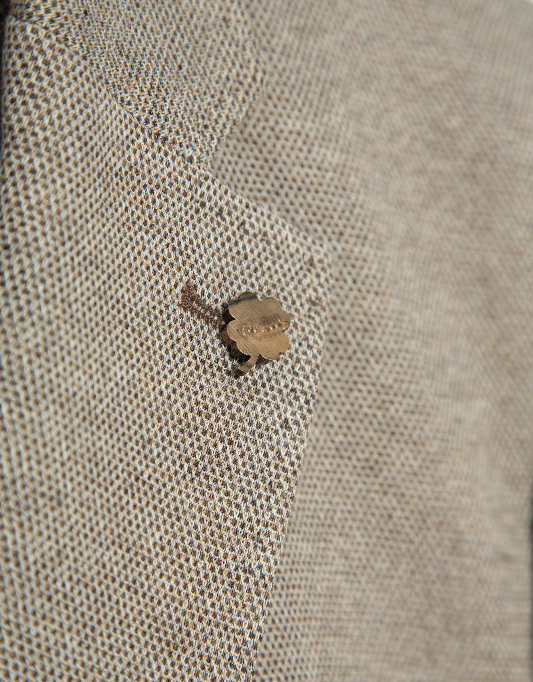 Camel structured comfort jacket - Hombre | Roberto Verino