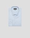 Light blue microfantasy dress shirt - Hombre | Roberto Verino
