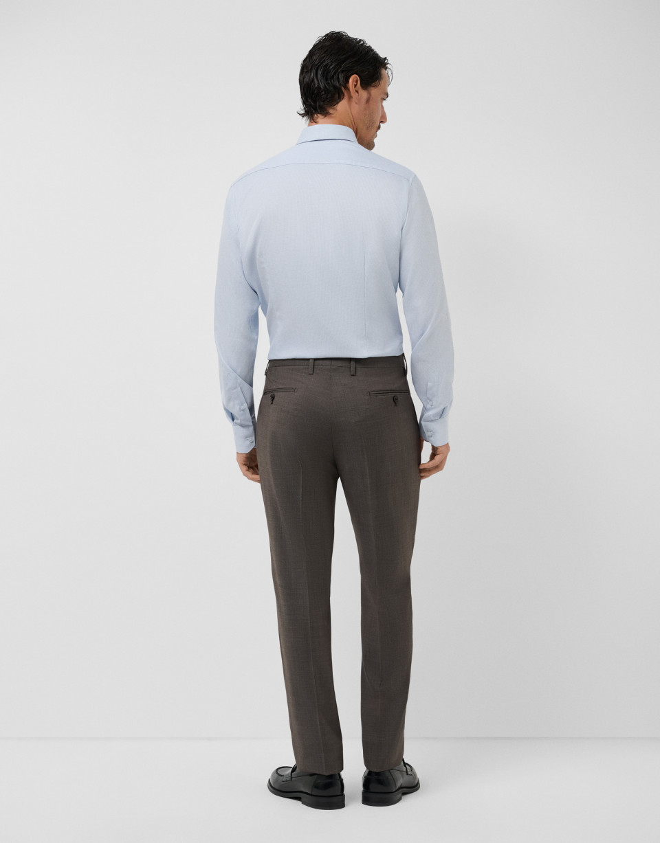 Light blue microfantasy dress shirt - Hombre | Roberto Verino