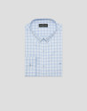 Camisa sport regular cuadros celeste - Hombre | Roberto Verino