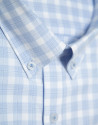 Regular light blue checkered sport shirt | Roberto Verino