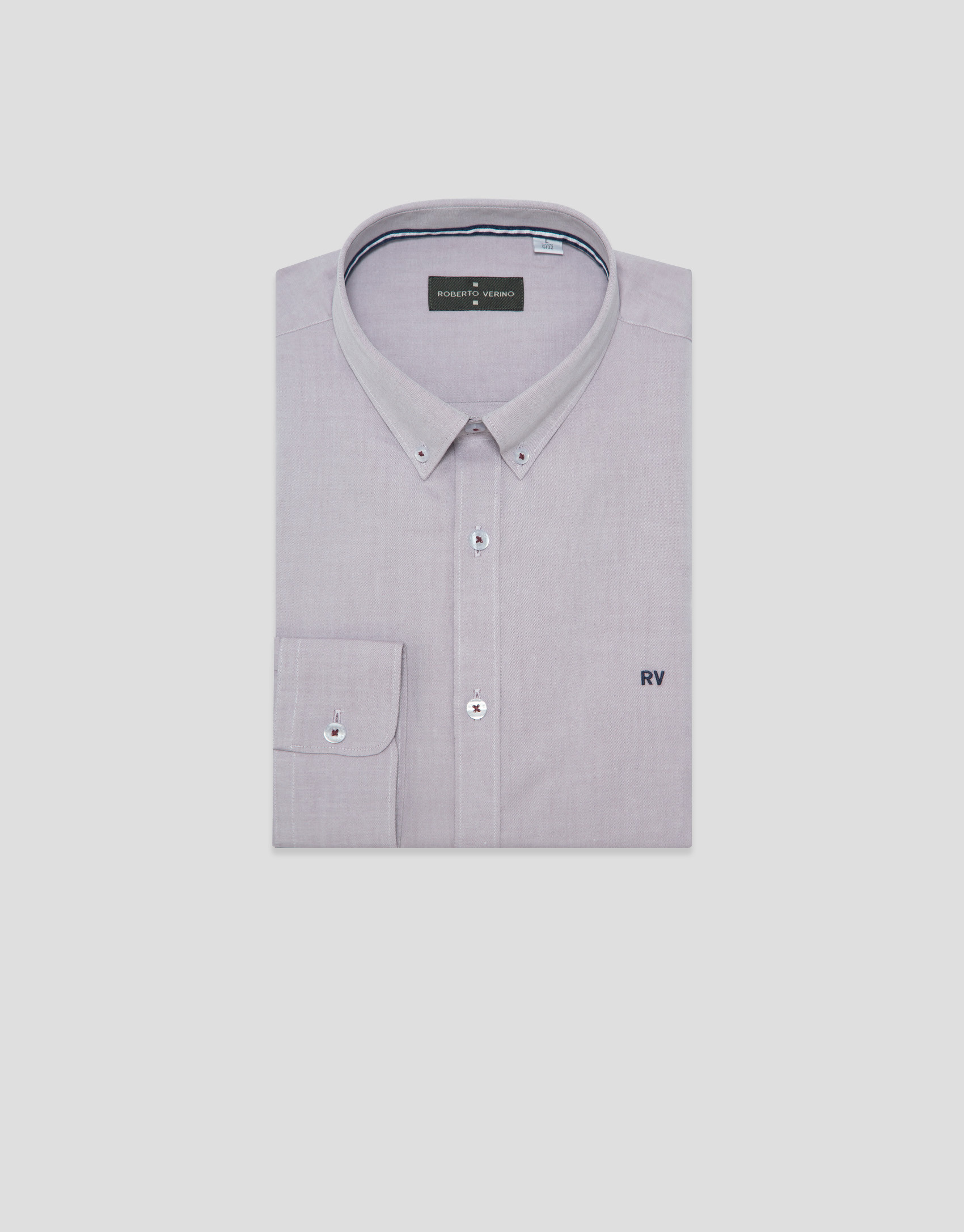 Cherry Oxford regular sport shirt - Hombre | Roberto Verino