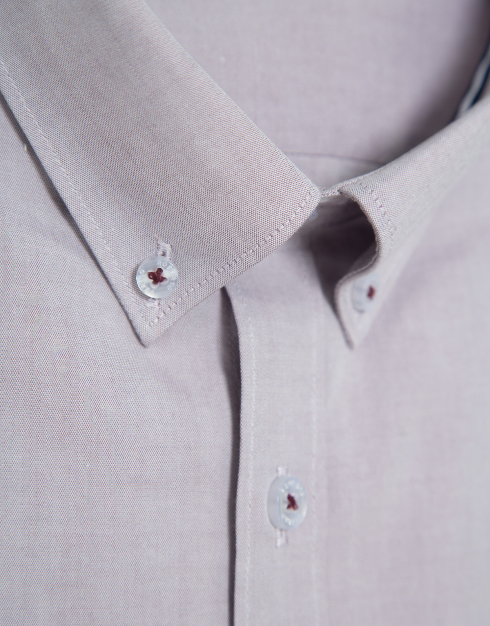 Cherry Oxford regular sport shirt - Hombre | Roberto Verino