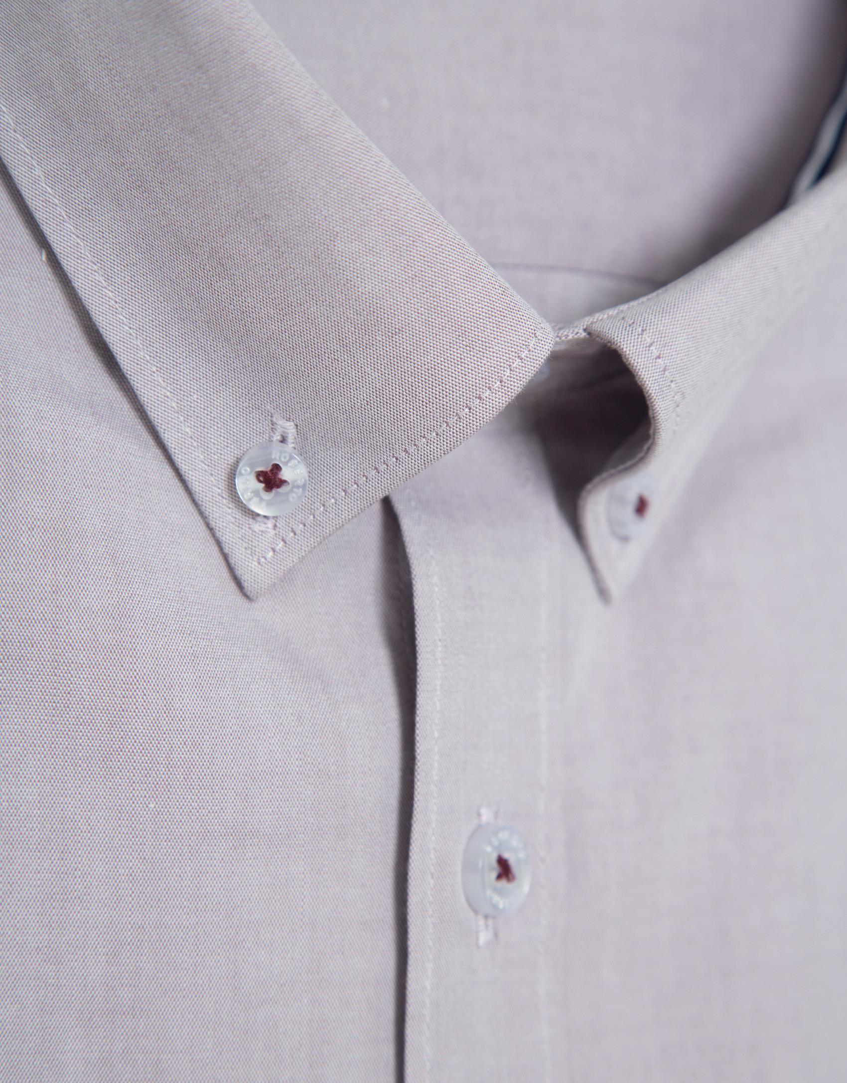Cherry Oxford regular sport shirt - Hombre | Roberto Verino