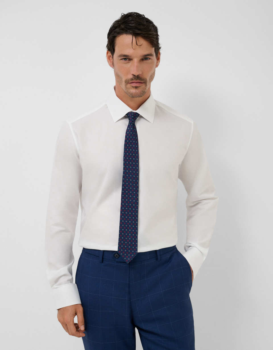 Camisa vestir estructura blanca - Hombre | Roberto Verino