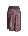 Falda gris jacquard burdeos
