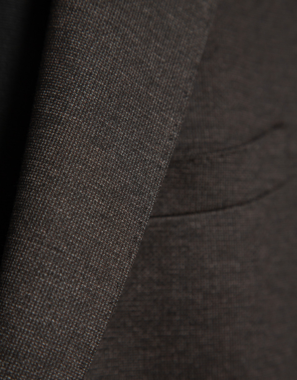 Separate brown knit blazer - Hombre - AW2026 | Roberto Verino