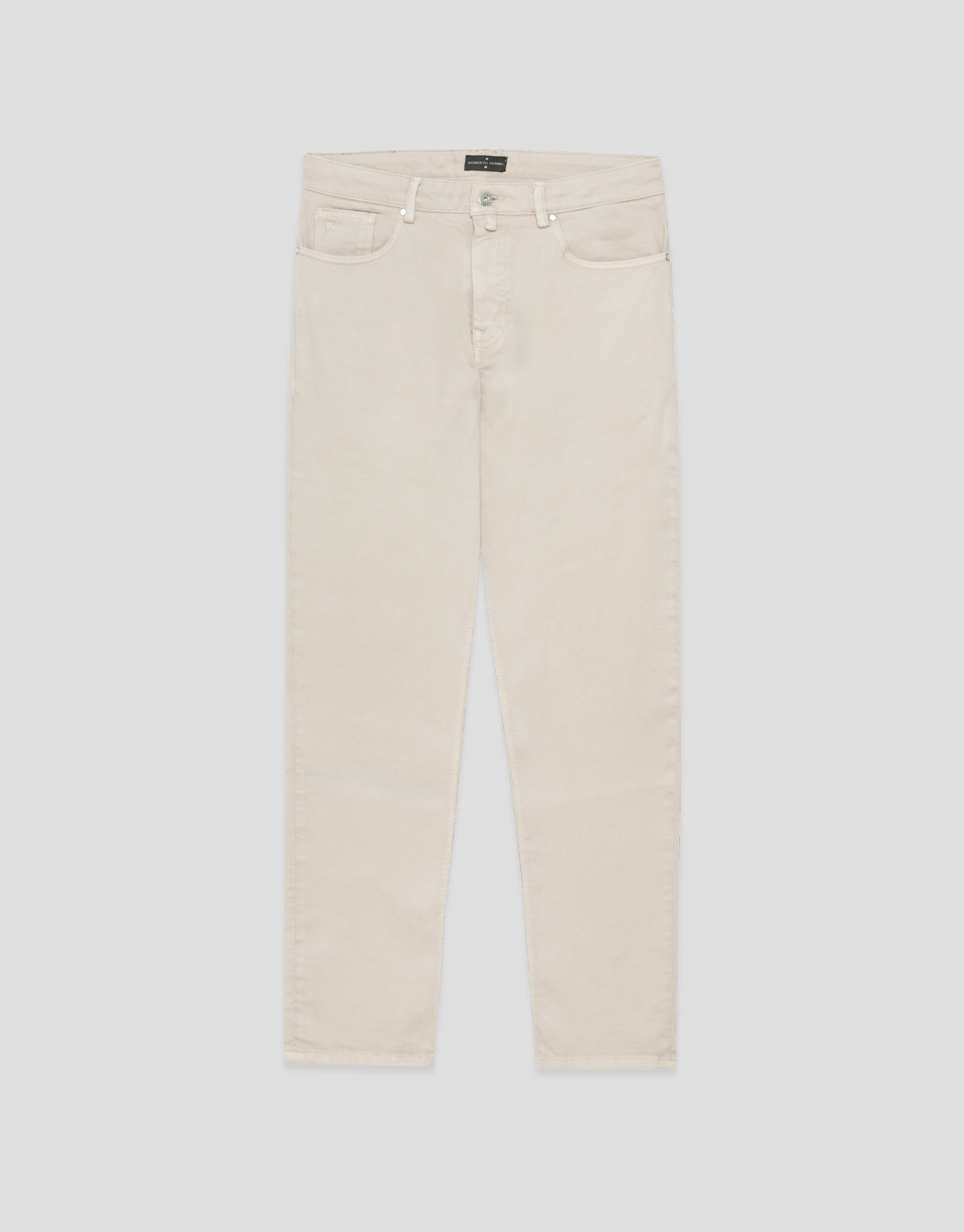 Relaxed sand men's denim pants - Hombre | Roberto Verino