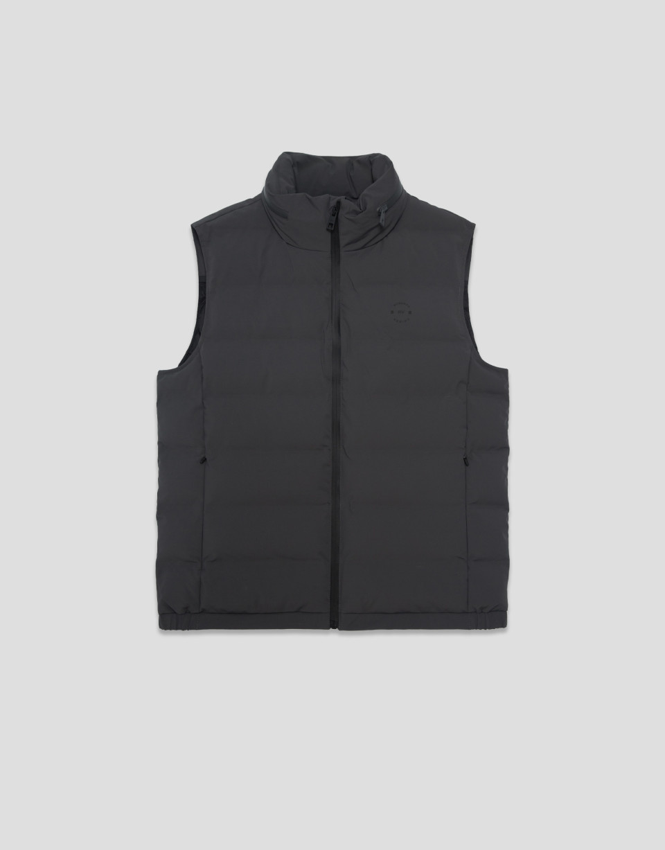 Anthracite gray padded vest - Hombre - AW2026 | Roberto Verino