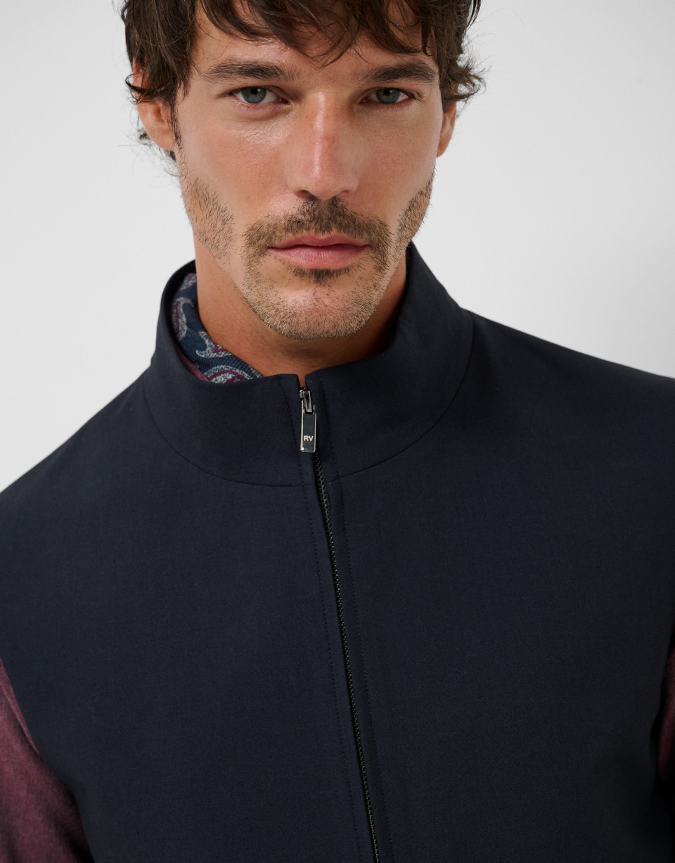 Anthracite gray padded vest - Hombre - AW2026 | Roberto Verino