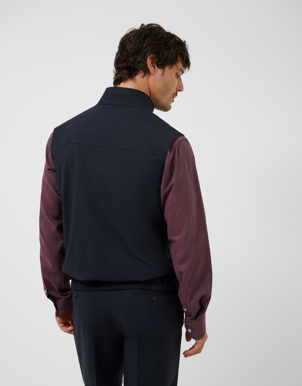 Anthracite gray padded vest - Hombre - AW2026 | Roberto Verino