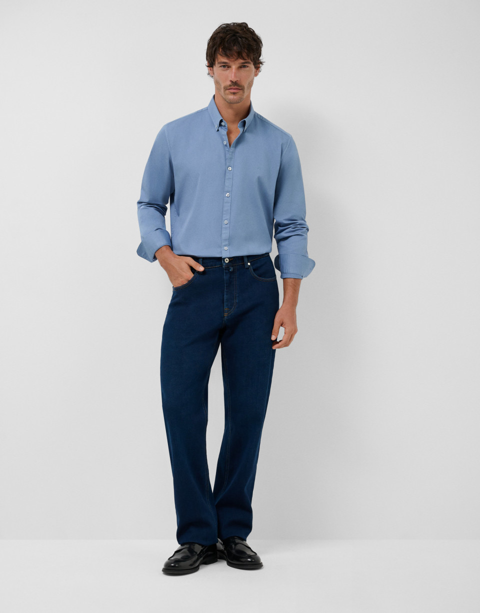 Pantalón denim hombre relaxed azul oscuro | Roberto Verino