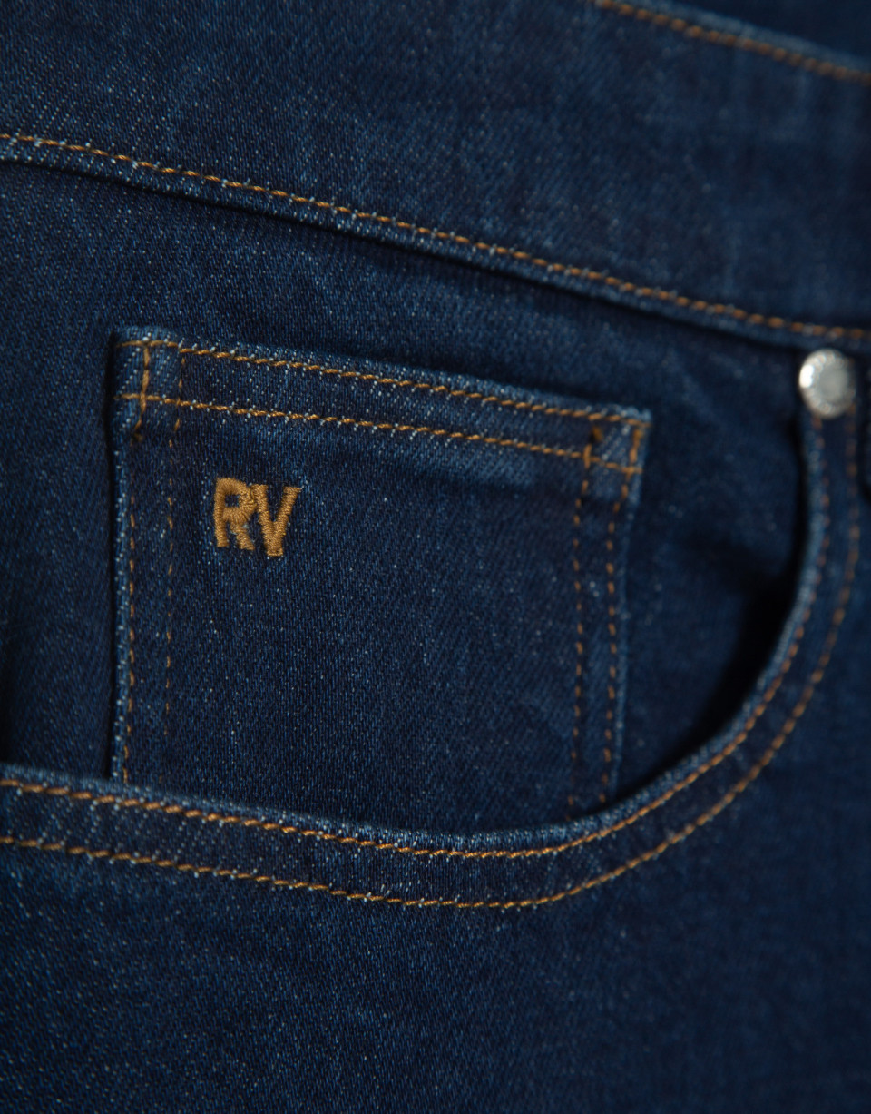 Pantalón denim hombre relaxed azul oscuro | Roberto Verino