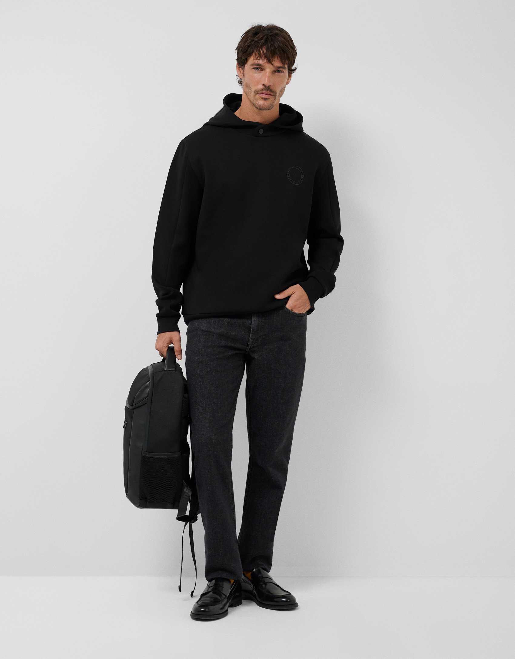 Black hoodie - Hombre - AW2026 | Roberto Verino