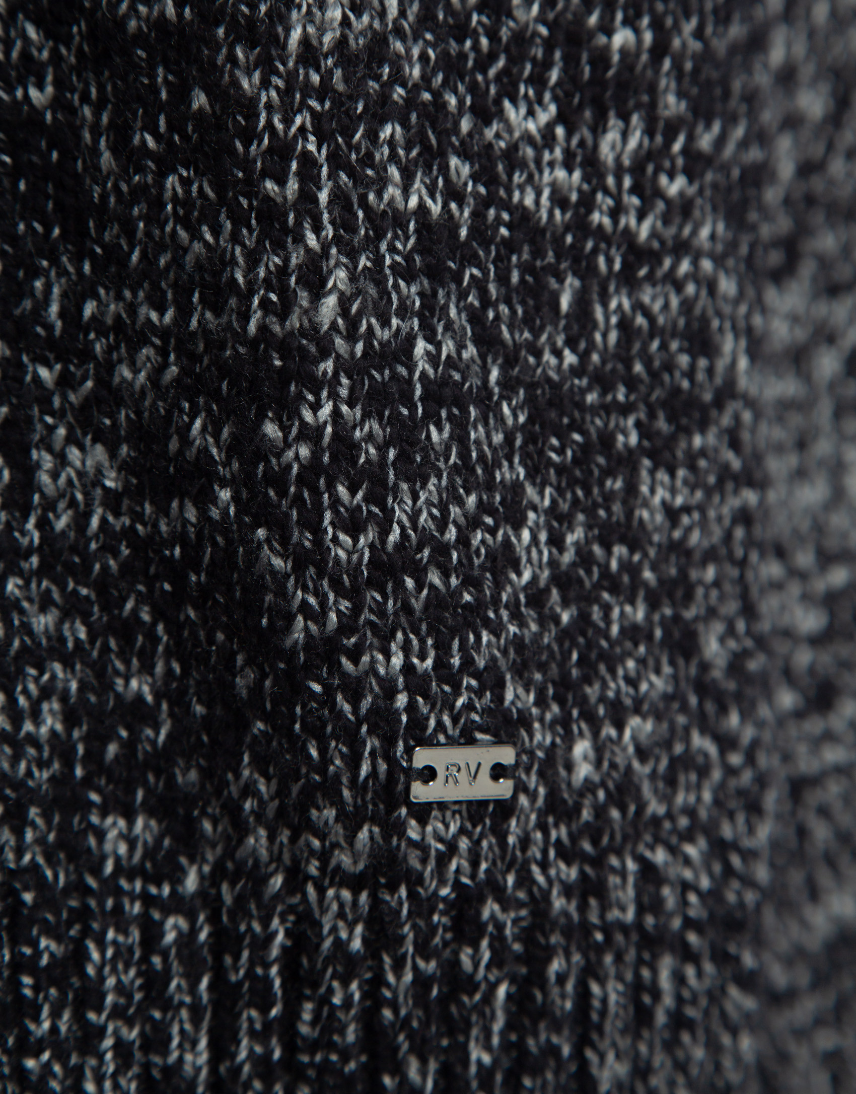 Jersey cuello pico gris melange - Hombre | Roberto Verino