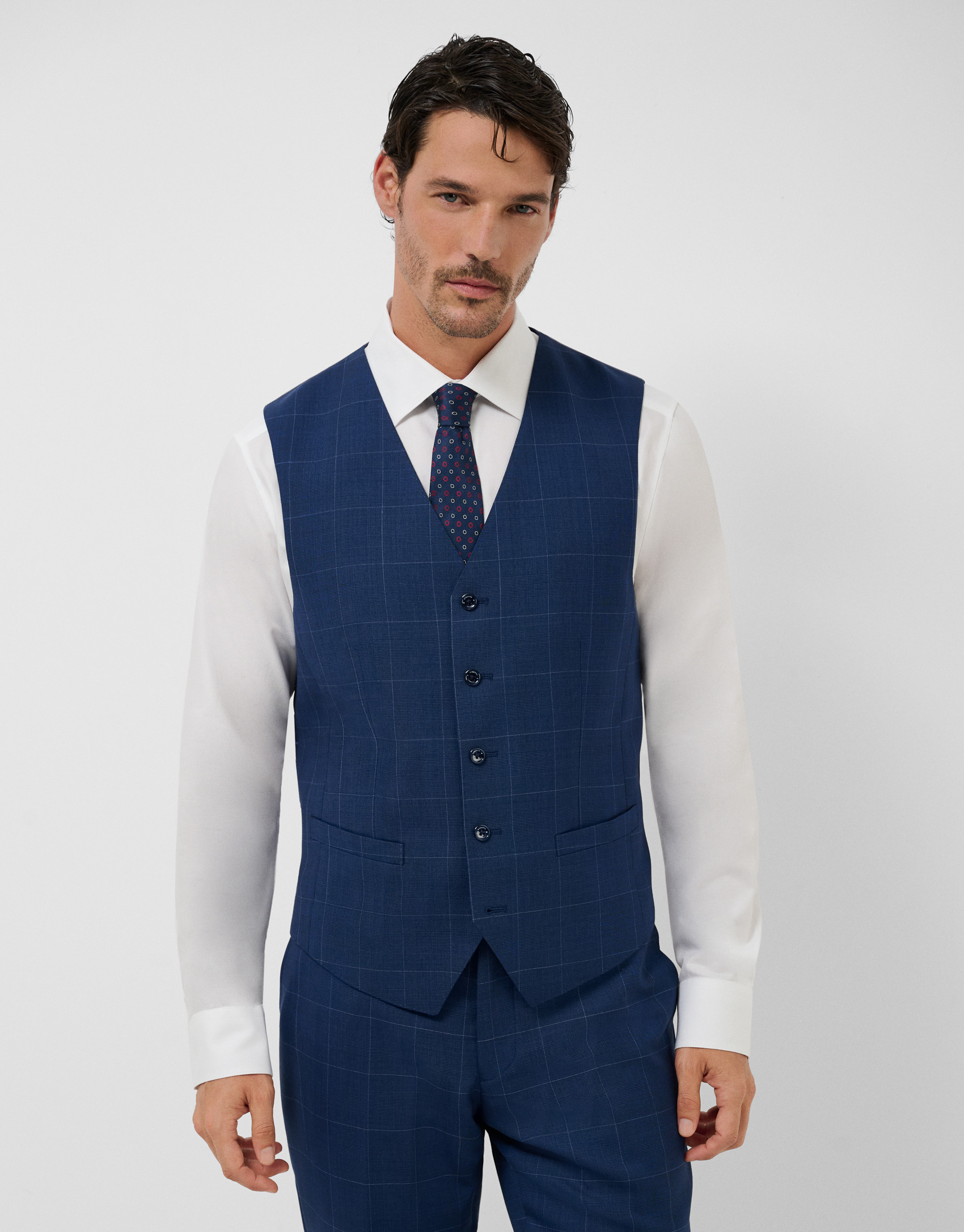 Blue dress vest - Hombre - AW2026 | Roberto Verino