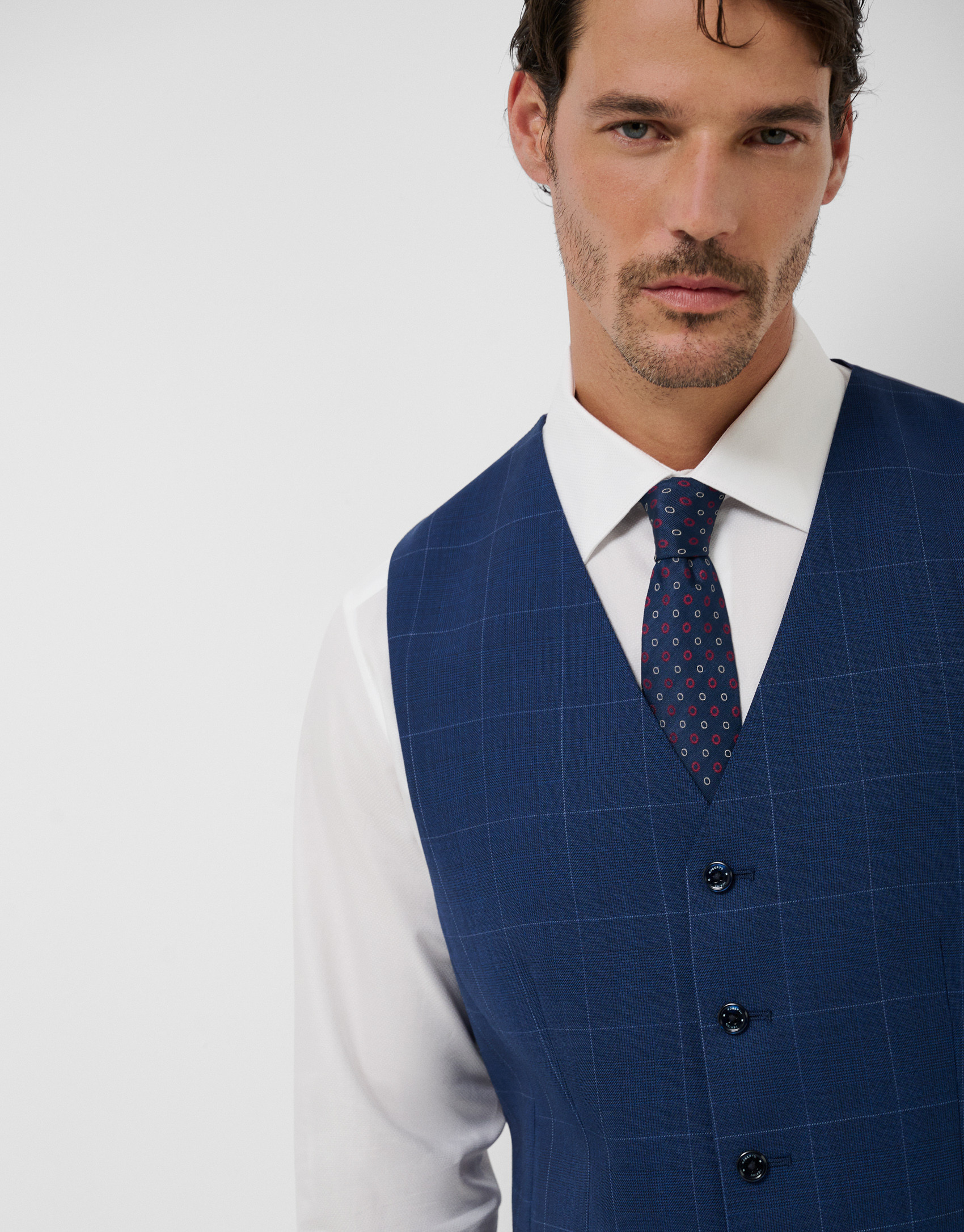 Blue dress vest - Hombre - AW2026 | Roberto Verino