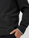 Chaqueta cremallera lisa gris marengo - Hombre | Roberto Verino