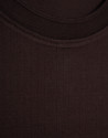 Brown jacquard t-shirt - Hombre - AW2026 | Roberto Verino