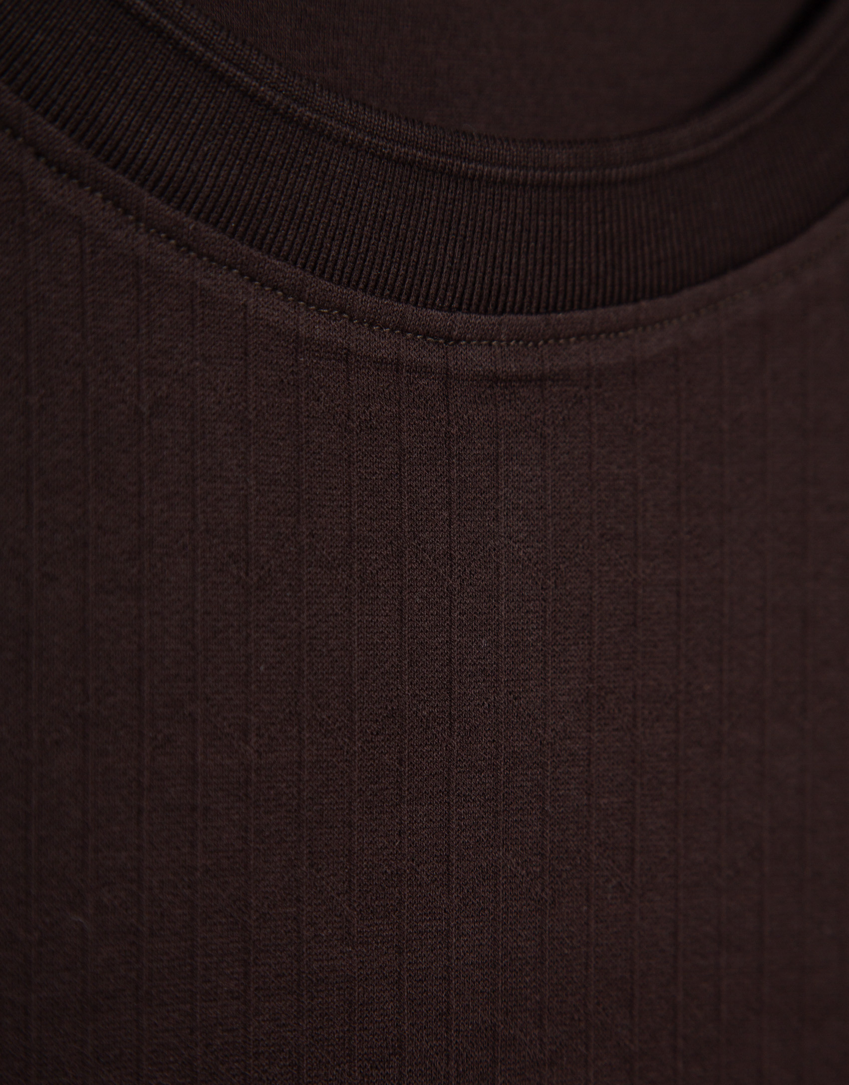 Camiseta jacquard marrón - Hombre - OI2026 | Roberto Verino