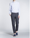 Navy blue light cotton sports pants