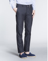 Navy blue light cotton sports pants