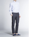 Navy blue light cotton sports pants