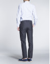 Navy blue light cotton sports pants