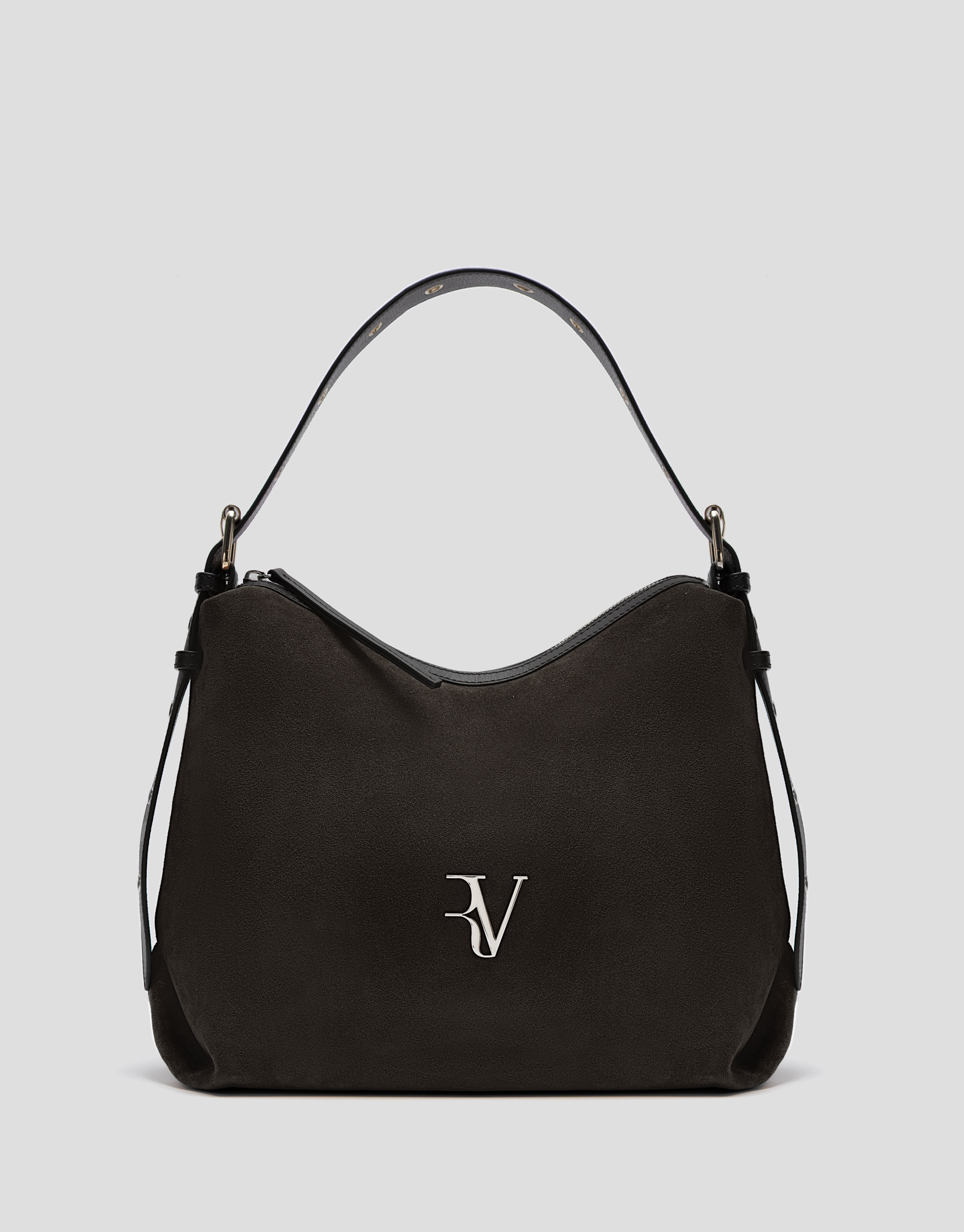 Margot brown suede hobo shoulder bag - Mujer | Roberto Verino