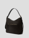 Bolso de hombro hobo Margot serraje marrón | Roberto Verino
