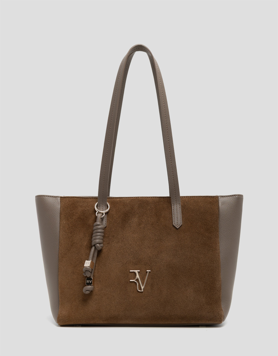 Bolso de hombro María Maxi Shopper piel y ... | Roberto Verino