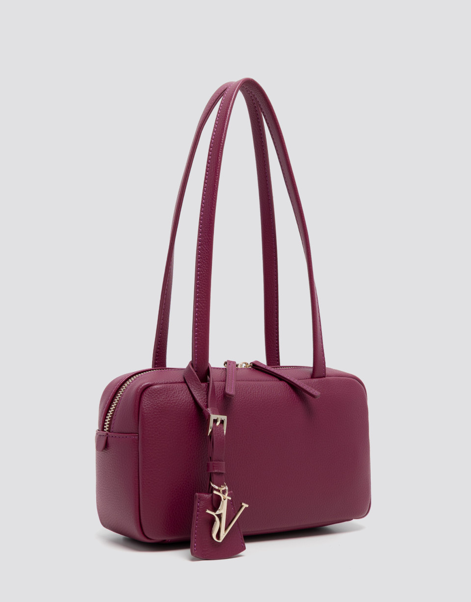 Loles Mini plum leather shoulder bag - Mujer | Roberto Verino