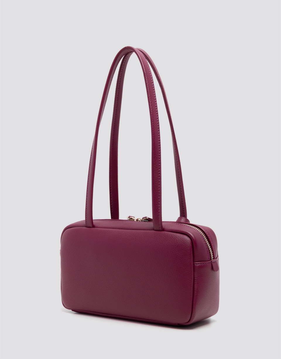 Loles Mini plum leather shoulder bag - Mujer | Roberto Verino