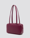 Loles Mini plum leather shoulder bag - Mujer | Roberto Verino