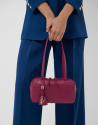 Loles Mini plum leather shoulder bag - Mujer | Roberto Verino