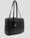 Bolso de hombro Loles Maxi piel negra - Mujer | Roberto Verino