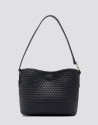 Elisa Midi midnight blue braided leather ... | Roberto Verino