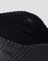 Elisa Midi midnight blue braided leather ... | Roberto Verino