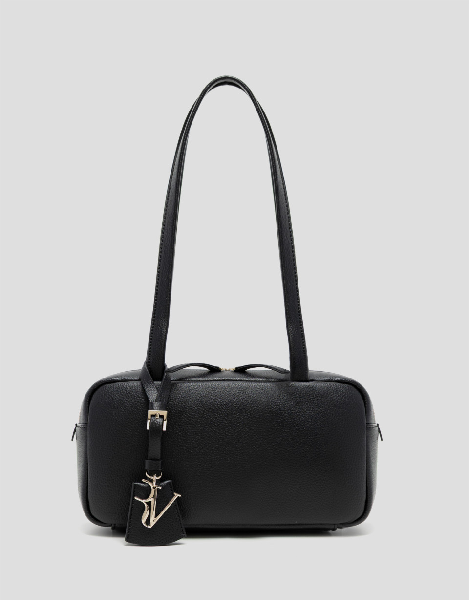 Bolso de hombro Loles Mini piel negra - Mujer | Roberto Verino