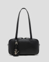 Loles Mini black leather shoulder bag - Mujer | Roberto Verino